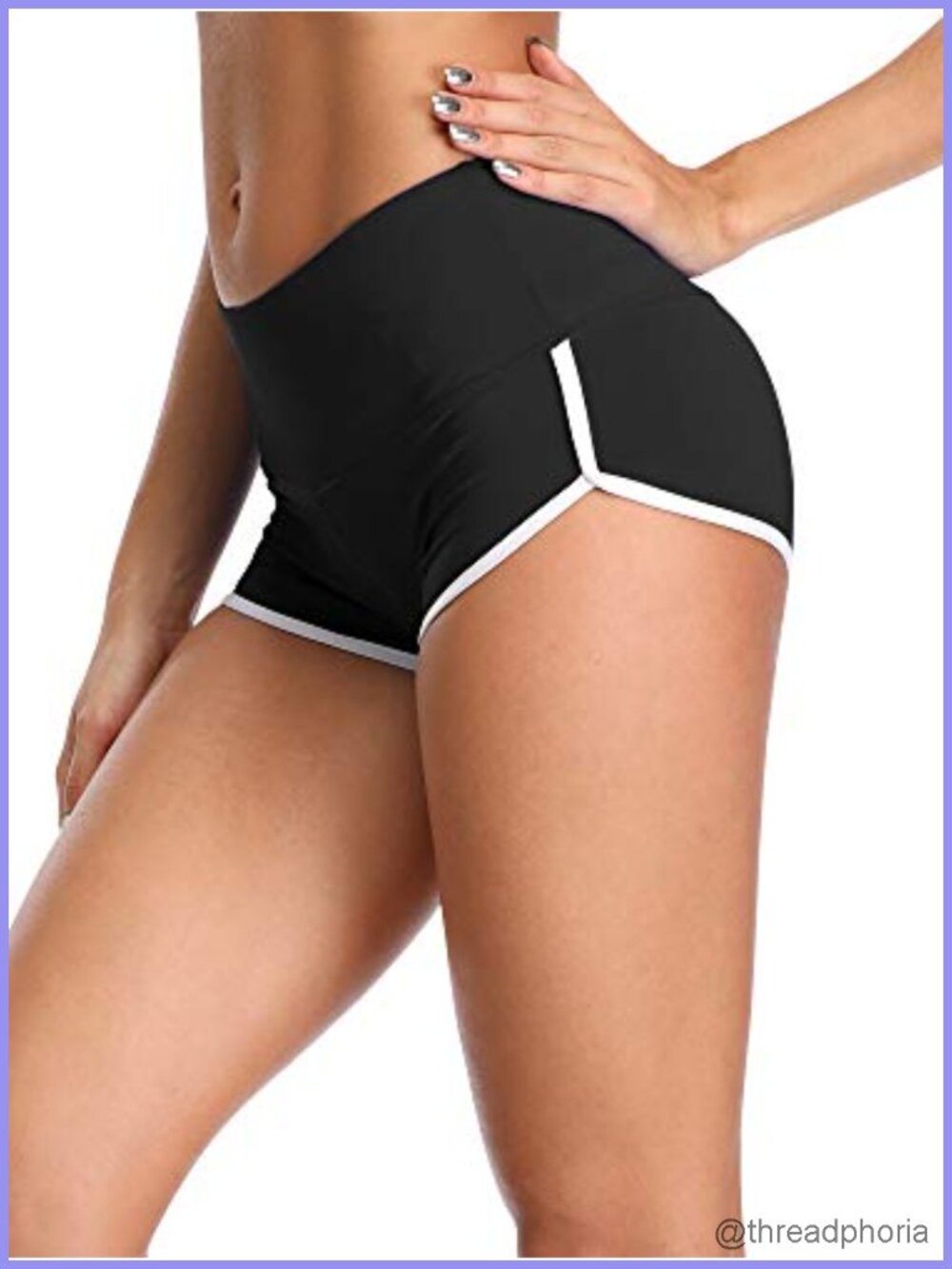 Women's Athletic Shorts with Hidden Pocket High Stretch Moisture Wicking Quick